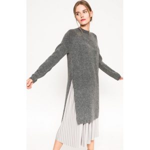 Medicine - Sweter Grey Earth. Długie swetry marki MEDICINE. W wyprzedaży za 79,90 zł.