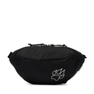 Nerka Jack Wolfskin. Czarne nerki i saszetki Jack Wolfskin, bez wzorów, bez dodatków. Za 79,99 zł.