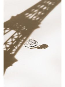 CARATELLI Złoty pierścionek "Infini" z diamentami rozmiar: 54. Szare pierścionki CARATELLI, z diamentem, złote. Za 1 165,99 zł.