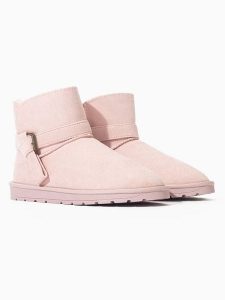 ISLAND BOOT Botki zimowe "Bertie" w kolorze jasnoróżowym rozmiar: 40. Różowe botki Island Boot, na zimę, bez wzorów, bez obcasa, bez zapięcia. Za 130,99 zł.