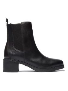 Timberland Skórzane botki "Dalston Vibe" w kolorze czarnym rozmiar: 42. Czarne botki Timberland, bez wzorów, bez obcasa, bez zapięcia. Za 461,21 zł.