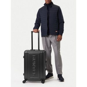 Walizka średnia Hunter. Czarne walizki Hunter, bez wzorów, średnie. Za 359,99 zł.