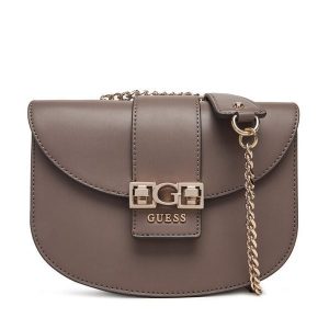 Torebka Guess. Brązowe torebki wieczorowe Guess, z aplikacjami, bez dodatków. Za 449,99 zł.