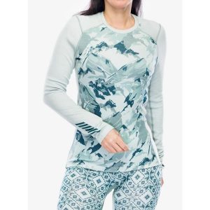 Bluza damska Helly Hansen LIFA Merino Midweight Graphic Crew. Zielone bluzy Helly Hansen, na zimę, l, bez wzorów, bez kaptura. Za 303,99 zł.