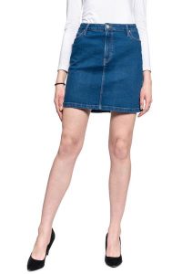 LEE A LINE ZIP SKIRT DAMSKA SPÓDNICA JEANSOWA L38FLTYM 112108157. Spódnice Lee, l, bez wzorów, z jeansu. Za 159,99 zł.