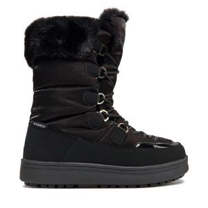 Śniegowce CMP. Czarne buty zimowe CMP, bez obcasa, bez zapięcia. Za 509,99 zł.