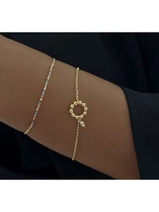 ÔNESSA Bransoletka rozmiar: onesize. Żółte bransoletki ÔNESSA, z cyrkonią, z mosiądzu. Za 87,81 zł.