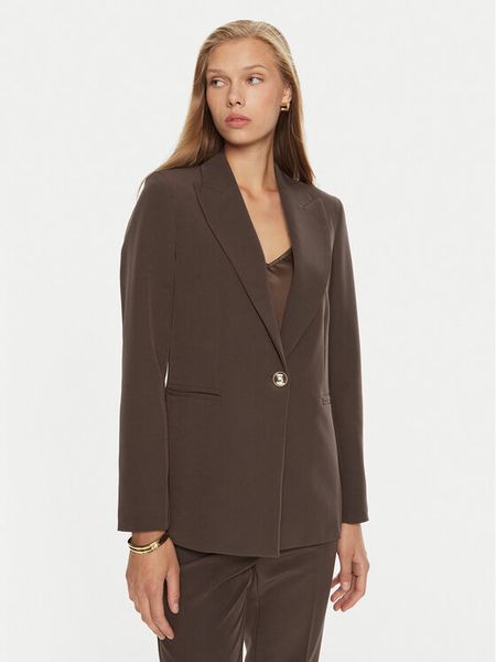 Maryley Marynarka 24IB187/M05/43CO Brązowy Regular Fit. Brązowe marynarki i żakiety Maryley, m, bez wzorów, z syntetyku. Za 239,99 zł.