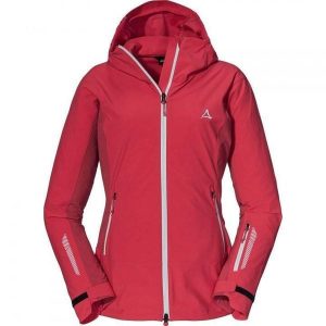 Kurtka damska Schoffel Miara Softshell. Czerwone kurtki Schöffel, na zimę, l, bez wzorów, z softshellu, bez kaptura, narciarskie. Za 515,00 zł.