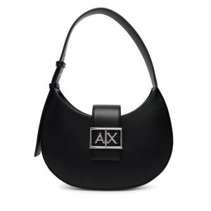 Torebka Armani Exchange. Czarne torebki klasyczne Armani Exchange, bez wzorów, bez dodatków. Za 599,99 zł.