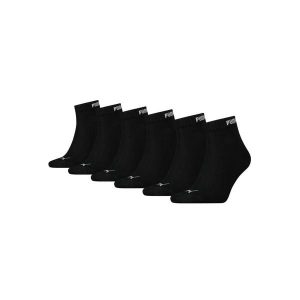 Puma Skarpety Elements Quarter 6-Pack 90798501. Czarne skarpetki Puma, bez wzorów. Za 69,99 zł.
