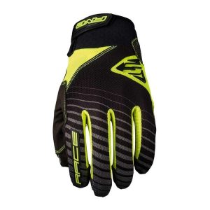 Rękawice RACE - FLUO YELLOW (żółty fluorescencyjny) - XXL/12. Żółte rękawiczki FIVE GLOVES, bez wzorów. Za 117,00 zł.