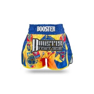 Szorty do boksu tajskiego Booster Fight Gear TBT Country RO. Niebieskie szorty BOOSTER FIGHT GEAR, bez wzorów, sportowe. Za 331,00 zł.