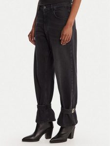 Liu Jo Jeansy UF5105 D0291 Szary Boyfriend Fit. Szare jeansy Liu Jo, bez wzorów, z bawełny. Za 629,99 zł.