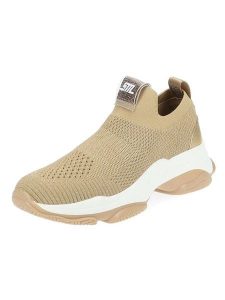 Steve Madden Sneakersy w kolorze złotym rozmiar: 39. Żółte trampki Steve Madden, bez wzorów, z materiału, bez zapięcia. Za 217,99 zł.