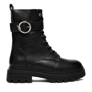 Trapery U.S. Polo Assn. Czarne buty zimowe U.S. Polo Assn., bez obcasa, bez zapięcia. Za 329,99 zł.