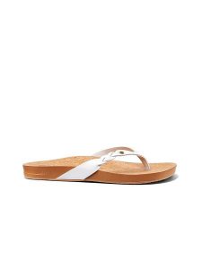 Reef Japonki "Reef" w kolorze białym rozmiar: 36. Białe klapki Reef, bez wzorów, z otwartym noskiem, bez obcasa. Za 151,95 zł.