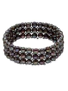 Pearline Bransoletka perłowa w kolorze tahiti rozmiar: onesize. Niebieskie bransoletki Pearline, z perłą. Za 282,99 zł.