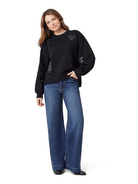 Scotch & Soda Bluza w kolorze czarnym rozmiar: S. Czarne bluzy Scotch & Soda, s, bez wzorów, z bawełny, bez kaptura. Za 110,81 zł.