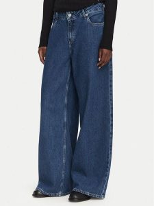 Karl Lagerfeld Jeans Jeansy B3W10067 Niebieski Wide Leg. Niebieskie jeansy Karl Lagerfeld Jeans, bez wzorów, z bawełny. Za 549,99 zł.