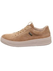 Legero Skórzane sneakersy "Rejoise" w kolorze beżowym rozmiar: 43. Brązowe trampki Legero, bez wzorów, bez zapięcia. Za 325,95 zł.
