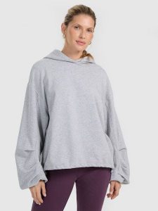 4F Bluza dresowa nierozpinana z kapturem damska - szara L. Szare bluzy 4f, l, bez wzorów, z dresówki, z kapturem. W wyprzedaży za 149,99 zł.