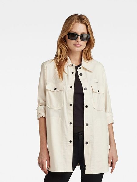 G-Star Kurtka koszulowa w kolorze beżowym rozmiar: M. Brązowe kurtki G-Star, m, bez wzorów, bez kaptura. Za 213,69 zł.