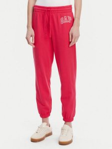 Gap Spodnie dresowe 889527-04 Różowy Relaxed Fit. Czerwone spodnie dresowe GAP, m, bez wzorów, z bawełny. Za 159,99 zł.