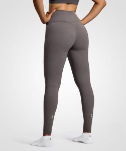 Legginsy do tenisa/padel damskie Smart z kieszenią na piłki. Szare legginsy NORDICDOTS, bez wzorów, z materiału. Za 365,00 zł.