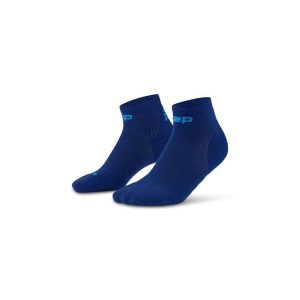 Damskie skarpety kompresyjne do biegania sportowe za kostkę Core Run CEP. Niebieskie skarpetki CEP, bez wzorów, z elastanu. Za 79,00 zł.