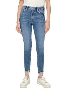 S.Oliver Dżinsy - Slim fit - w kolorze niebieskim rozmiar: 34. Niebieskie jeansy s.Oliver, bez wzorów, z podwyższonym stanem. Za 83,42 zł.
