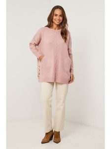 Soft Cashmere Sweter w kolorze jasnoróżowym rozmiar: 38/40. Różowe swetry oversize Soft Cashmere, z aplikacjami, z kaszmiru, bez ramiączek. Za 130,99 zł.