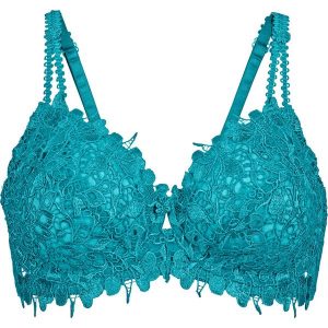 Biustonosz bonprix niebieskozielony. Biustonosze marki bonprix. Za 44,99 zł.