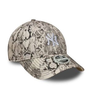 Czapka z daszkiem New Era femme New York Yankees 9Forty. Szare czapki New Era, bez wzorów, z bawełny, eleganckie. Za 144,00 zł.