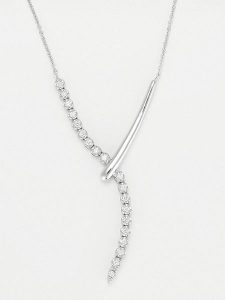 Maison héritage PARIS Złoty naszyjnik "Etreinte Céleste" z diamentami - dł. 42 cm rozmiar: onesize. Szare naszyjniki Maison héritage PARIS, z diamentem, złote. Za 3 392,99 zł.