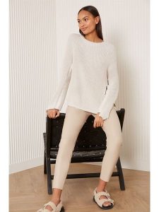 Oui Legginsy w kolorze beżowym rozmiar: 46. Brązowe legginsy Oui, bez wzorów. Za 166,88 zł.