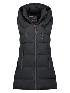 ANAPURNA Kamizelka pikowana "Dolbana" w kolorze czarnym rozmiar: L. Czarne kamizelki ANAPURNA, l, bez wzorów, bez kołnierzyka, bez ramiączek, bez kaptura. Za 205,45 zł.