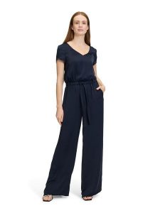 Vera Mont Kombinezon w kolorze granatowym rozmiar: 34. Niebieskie kombinezony Vera Mont, bez wzorów, bez kołnierzyka, bez ramiączek. Za 173,99 zł.