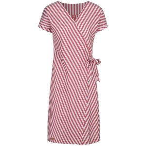 Loap Nelly damska sukienka kopertowa, XS. Białe sukienki ZOOPLEMENTS, xs, bez wzorów, z bawełny, klasyczne, bez kołnierzyka, bez ramiączek, kopertowe. Za 168,99 zł.