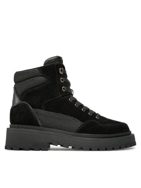 Liu Jo Trapery Rumi 07 SA4003 PX027 Czarny. Czarne buty zimowe Liu Jo, ze skóry, bez obcasa, bez zapięcia. Za 558,99 zł.