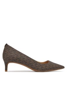 MICHAEL Michael Kors Szpilki Alina Flex Kitten Pump 40R3ALMP1B Brązowy. Brązowe szpilki MICHAEL Michael Kors, bez wzorów, ze skóry, bez obcasa. Za 429,99 zł.