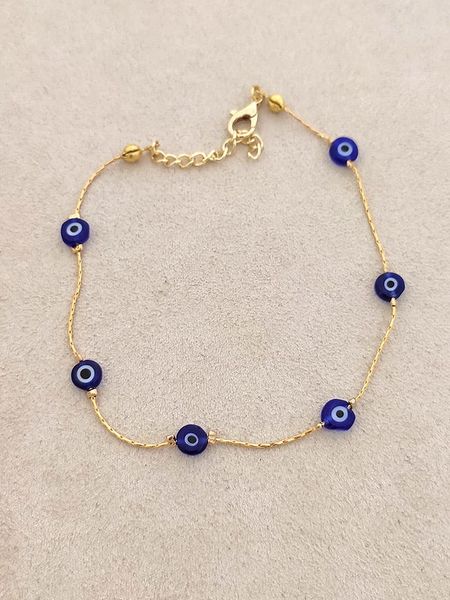 Luja Bijoux Pozłacana bransoletka z elementami ozdobnymi rozmiar: onesize. Niebieskie bransoletki Luja Bijoux, pozłacane. Za 57,06 zł.