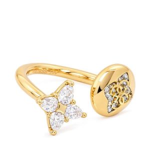Pierścionek Guess. Żółte pierścionki Guess, złote. Za 249,99 zł.