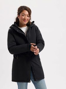 TRAVELIN' Parka "Ulla" w kolorze czarnym rozmiar: 40. Czarne kurtki Travelin', bez wzorów, bez kaptura. Za 311,85 zł.