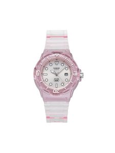 Casio Zegarek Lady Translucent LRW-200HS-4EVEF Różowy. Czerwone, analogowe zegarki Casio. Za 179,99 zł.