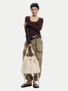 Desigual Plecak 26SAKP33 Beżowy. Brązowe plecaki Desigual. Za 489,99 zł.