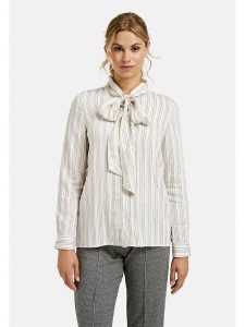 Milano Italy Bluzka w kolorze kremowym rozmiar: 40. Brązowe bluzki Milano Italy, bez wzorów, bez kołnierzyka, bez ramiączek. Za 173,99 zł.