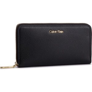 Duży Portfel Damski CALVIN KLEIN - Neat Large Ziparound K60K605101 001. Portfele marki Calvin Klein. Za 299,00 zł.