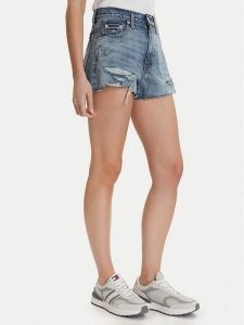 Tommy Jeans Szorty jeansowe DW0DW22690 Niebieski Regular Fit. Niebieskie szorty Tommy Jeans, bez wzorów, z bawełny. Za 369,99 zł.