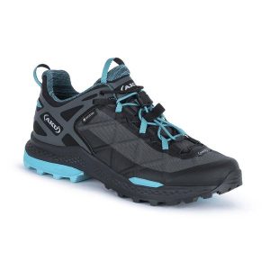 Buty turystyczne damskie AKU W'S ROCKET DFS GTX. Zielone buty trekkingowe Aku, z materiału, bez zapięcia. W wyprzedaży za 655,85 zł.